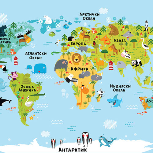 Foto tapete Mapa sveta 20